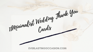 Minimalist Wedding Thank You Cards