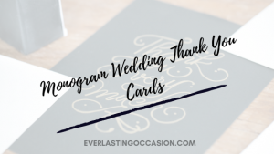 Monogram Wedding Thank You Cards