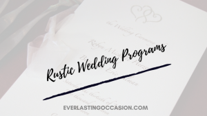 Rustic Wedding Programs