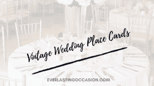 Vintage Wedding Place Cards